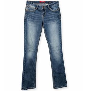 Unionbay Y2K Skinny Boot Jeans 5 Medium Wash Distressed McBling Twilight Core